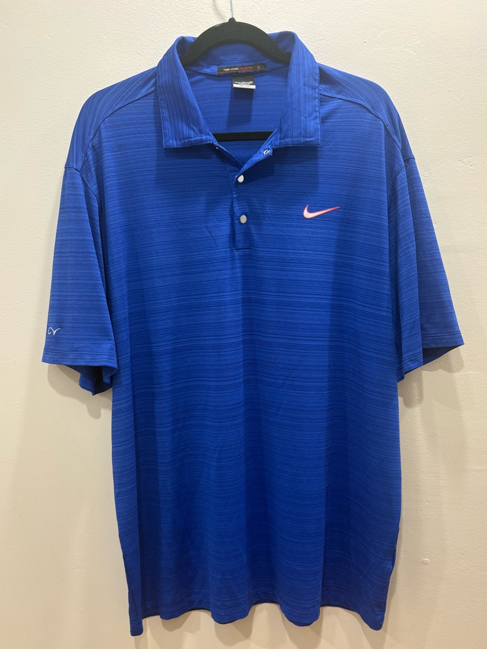 Nike Tiger Woods Collection Dri-FIT Golf Polo Men’s XL Blue 457988-471